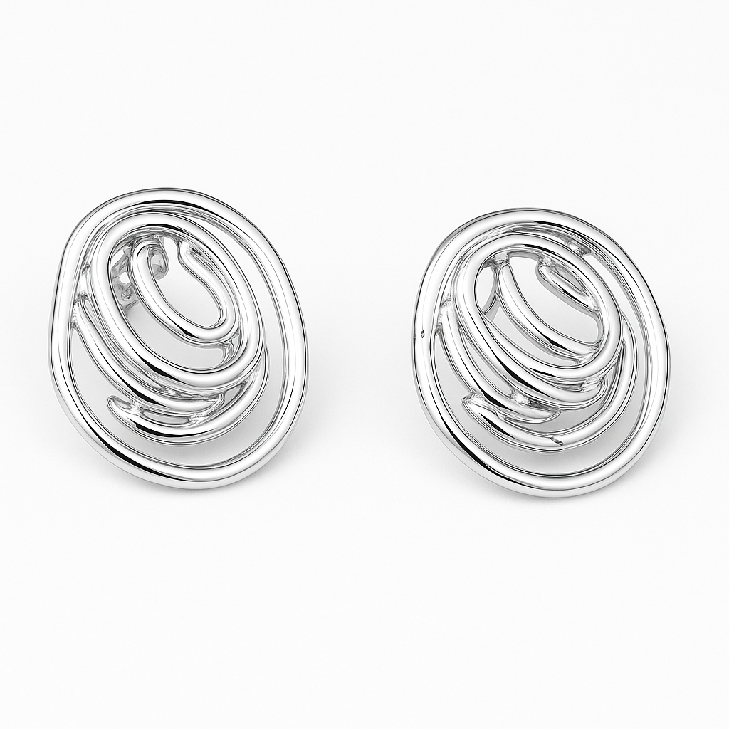 Collection of Aretes Aros Plateado in a gallery layout