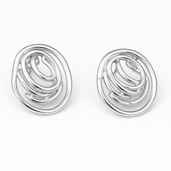 Collection of Aretes Aros Plateado in a gallery layout