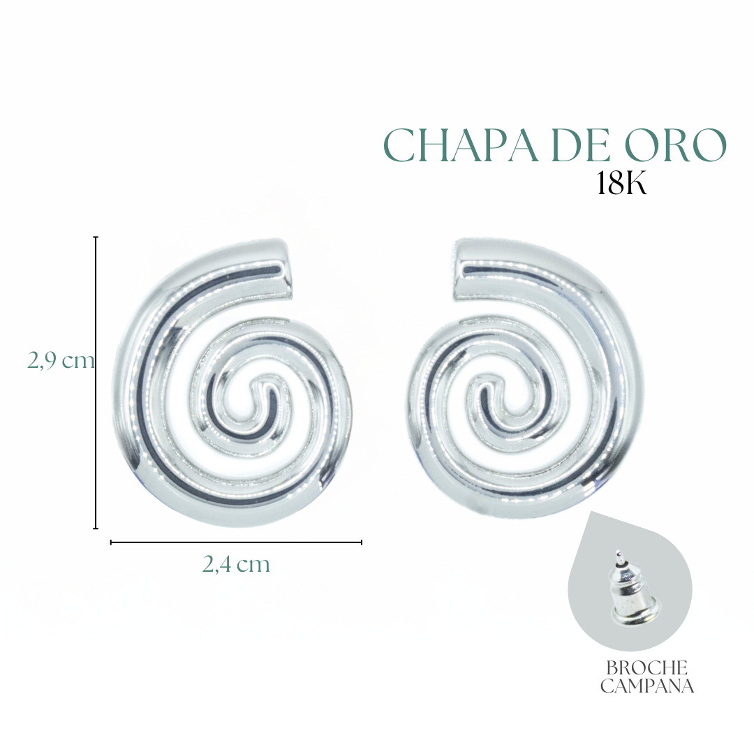 Collection of Broquel Espiral Plateado in a gallery layout