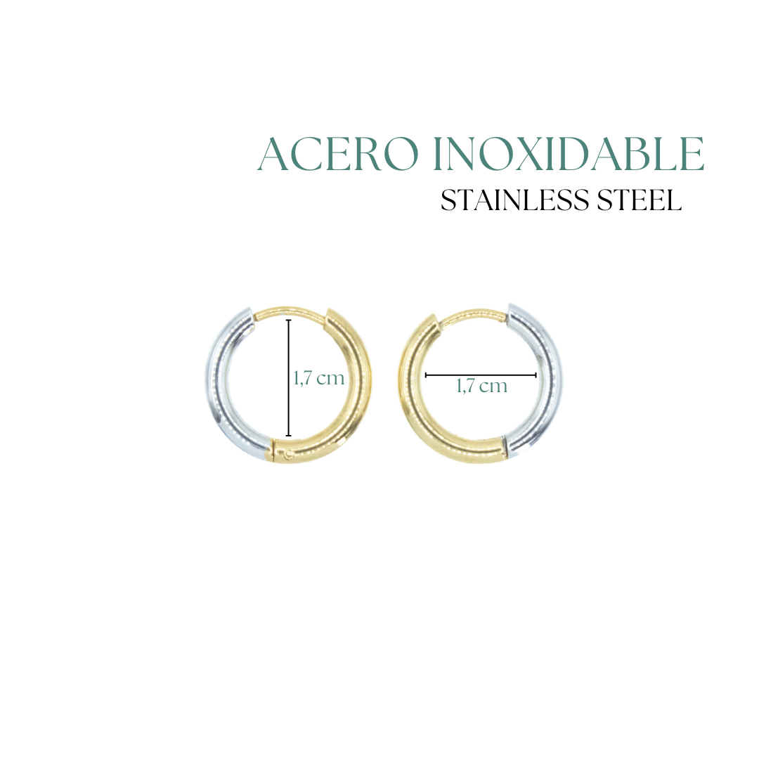 Collection of Arracada Bicolor Pequeña in a gallery layout