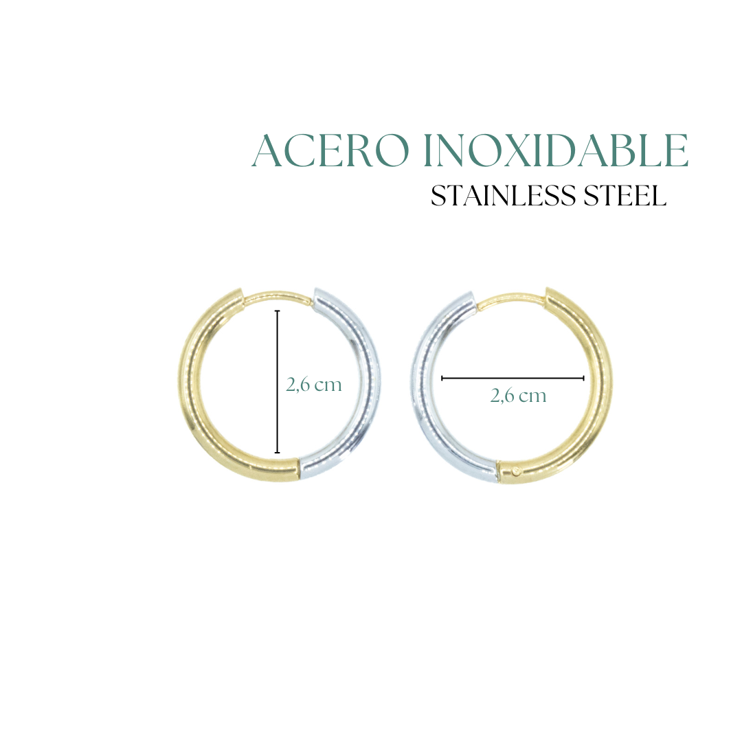 Collection of Arracadas Bicolor Mediana in a gallery layout