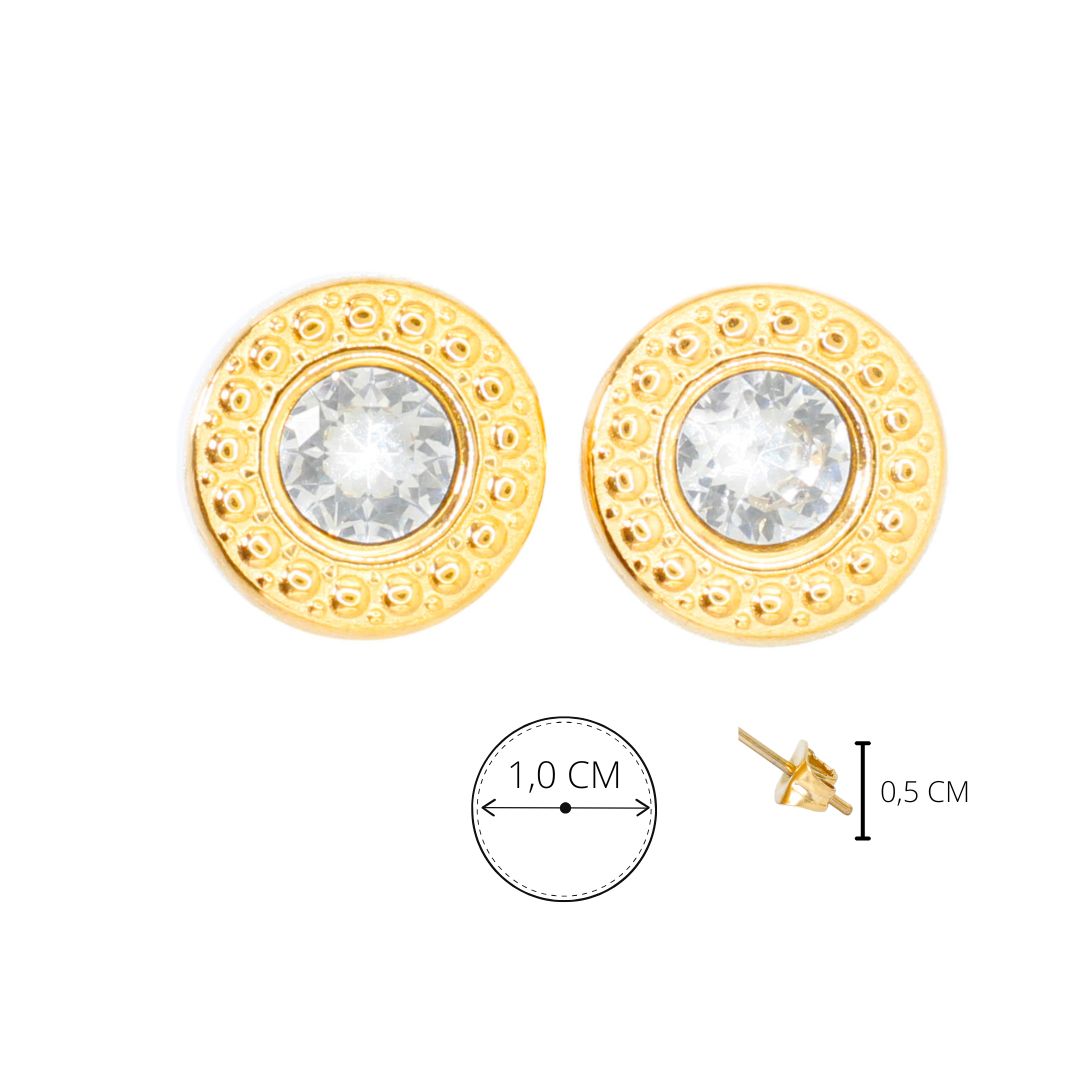 Collection of Broquel Dorado con puntitos y Zirconia in a gallery layout