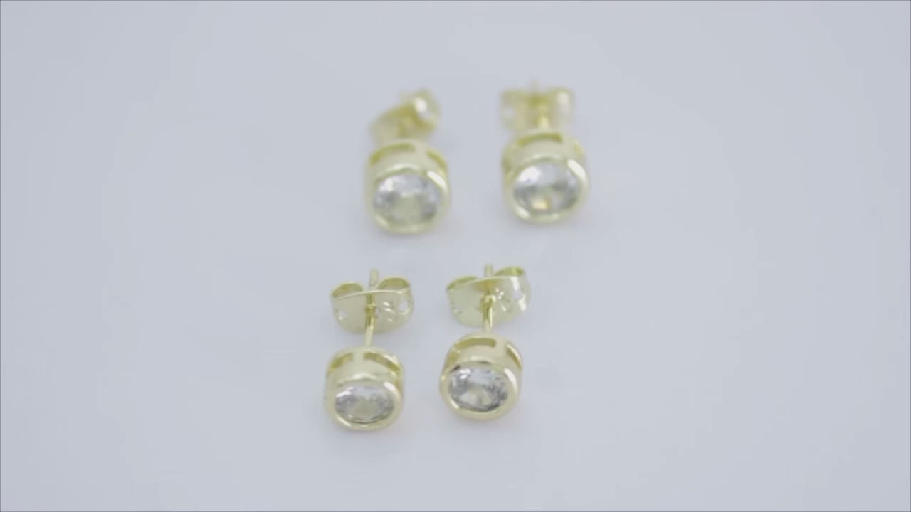 Collection of Aretes Broquel Dorados in a gallery layout