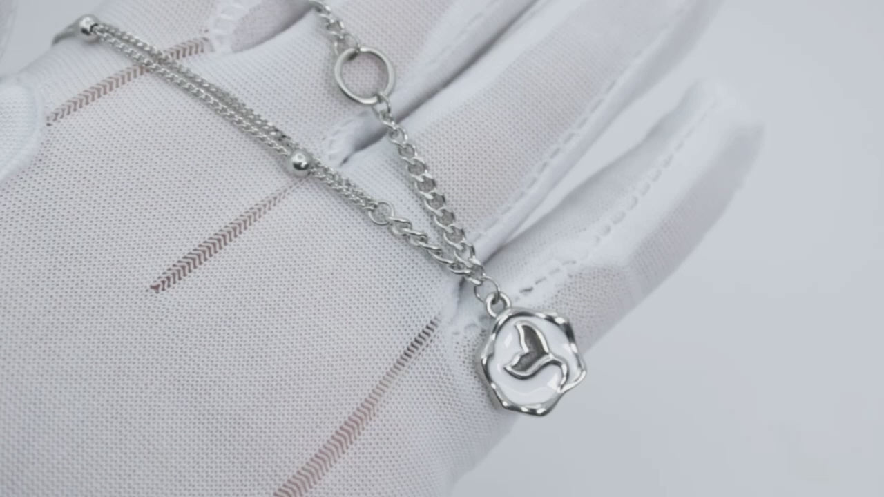 Collection of Collar Plateado Cola de Ballena in a gallery layout